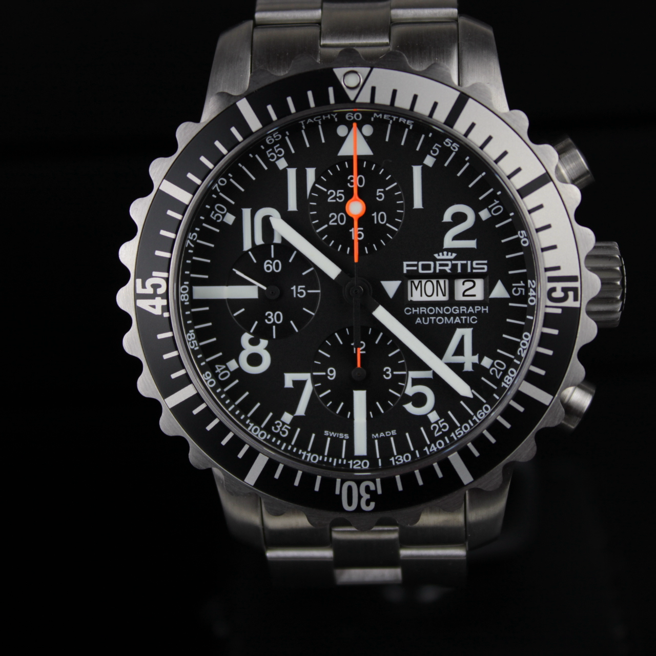 FORTIS MARINEMASTER SILVER CHRONOGRAPH 671.10.11