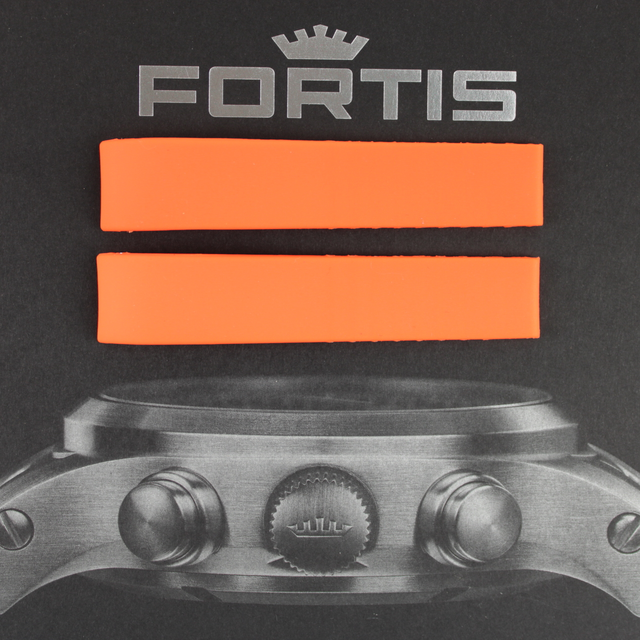Fortis Silikonband mit integrierten Anstoß orange