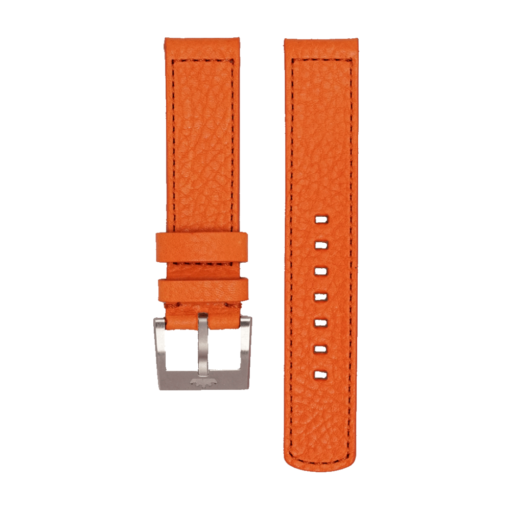 Fortis Heritage Lederband Strap Aragosta | 20mm | Orange | Neuheit