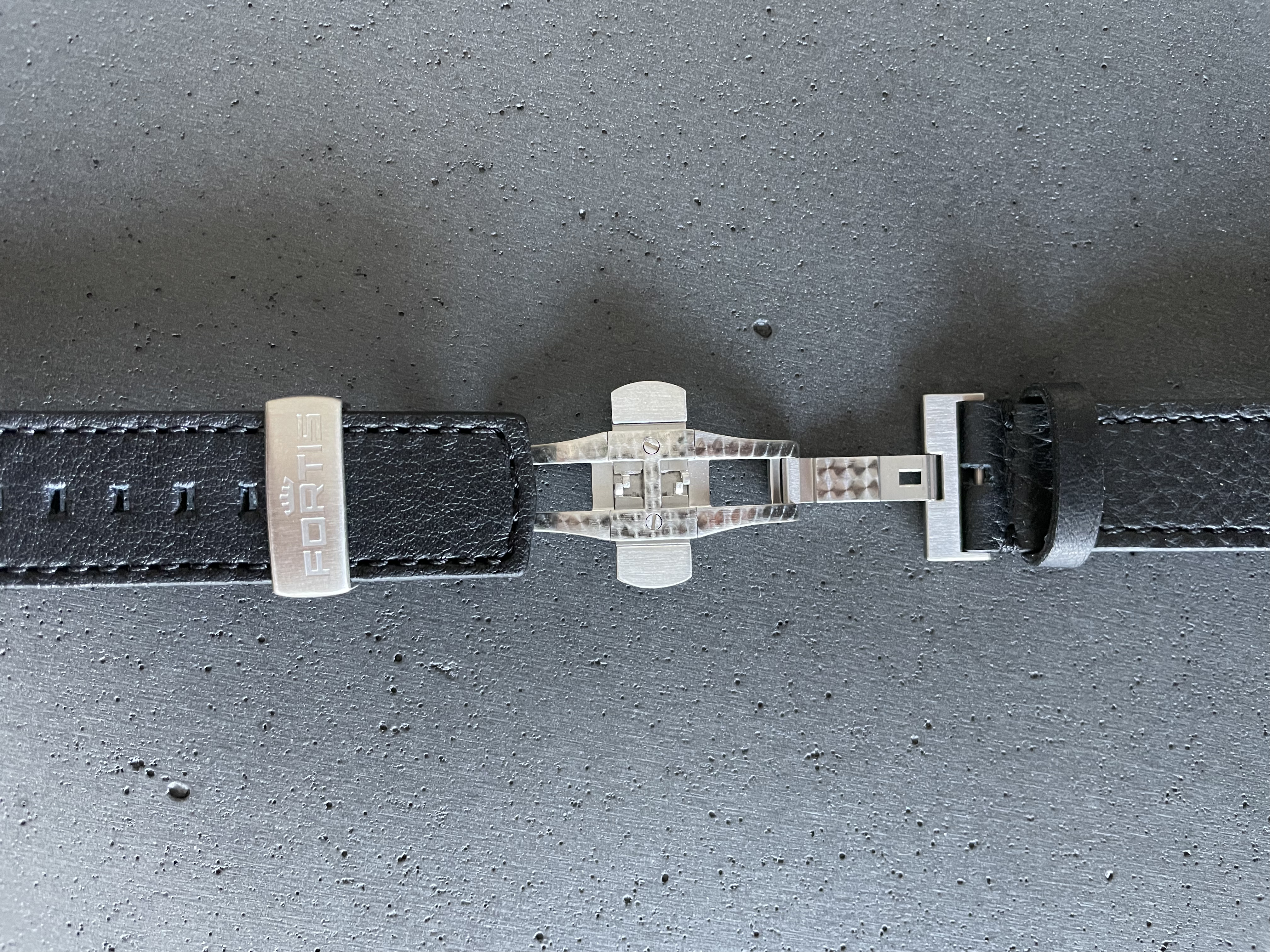 Fortis Aviator Lederband 21mm mit Faltschließe für Flieger F- Modelle 